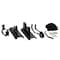 Crawford 3.94 in. H X 5.12 in. W X 10.23 in. L Steel Bike Pulley CBP-6 - alternate 1